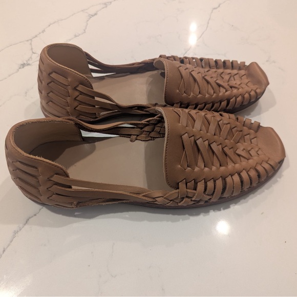 Nisolo Men’s Huarache Tan Leather Sandals - Picture 2 of 5